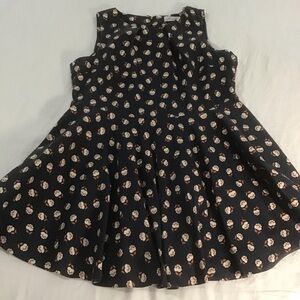 Closet London Luck Be A Lady Fit & Flare Dress w/Pockets in Fleur Navy Blue, 20